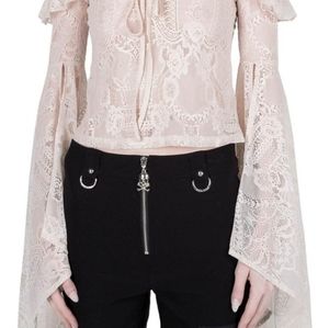 BNWT IVORY Killstar Breathless Bardot top